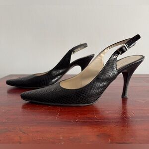 Black Slingback Heels